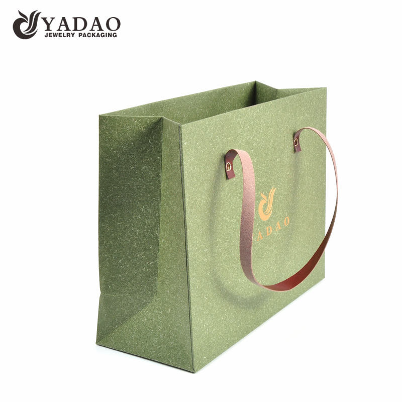 Natural personalizado saco de compras de preço de fábrica artesanal para presente da jóia