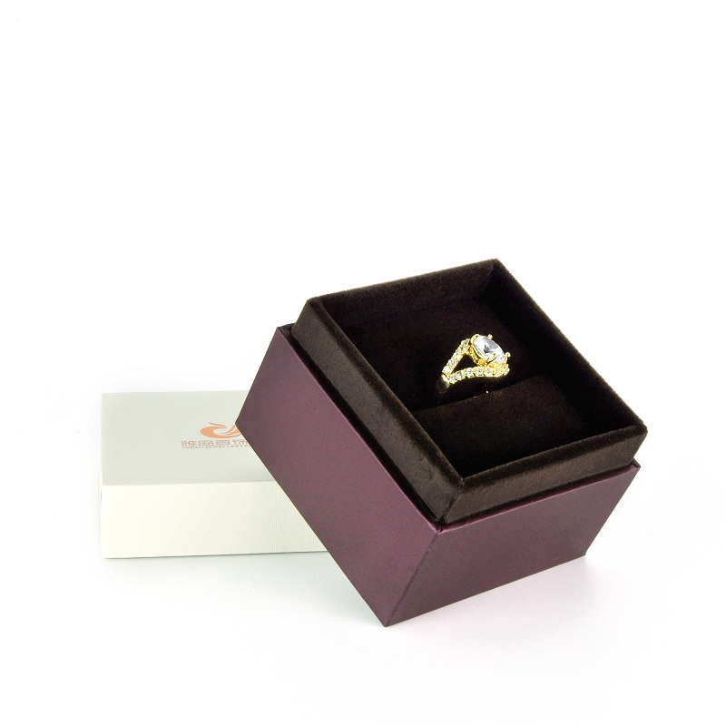 Nový příjezd bílý a fialový barevný odpovídající kroužek náhrdelník šperky balení obchod online plastové krabičce