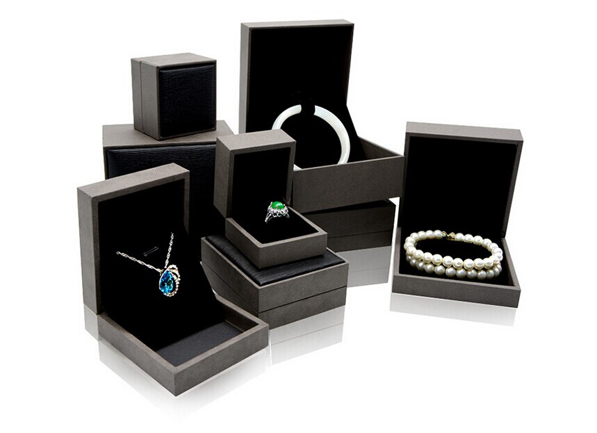 PU boîtes à bijoux en cuir velours boîte à bijoux de luxe similicuir bijoux anneau d'emballage boîtes boucle cadeau boîtes d'affichage des fournisseurs