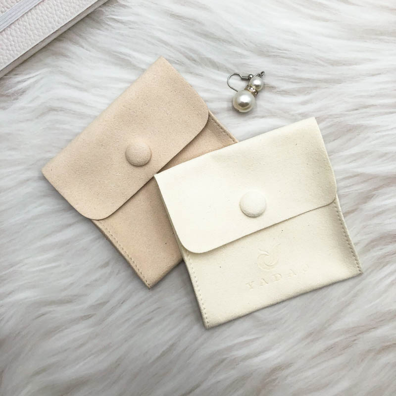 Popular Microfiber Suede Cloth Jewelry Silver Pouch Bag With Custom Logo