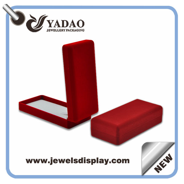 Красный ожерелье бархат ювелирных изделий и Pandent дисплей коробки для женщины из Китай производитель