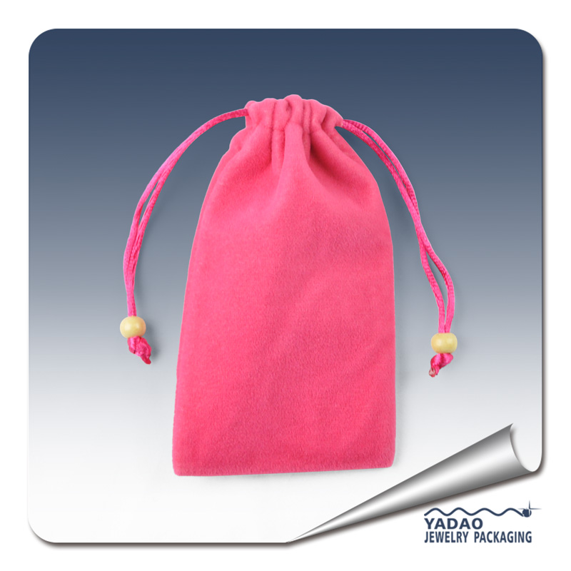 Красный бархат сумка для мешок ювелирных изделий ювелирных изделий пакете с drawring от Китай производитель