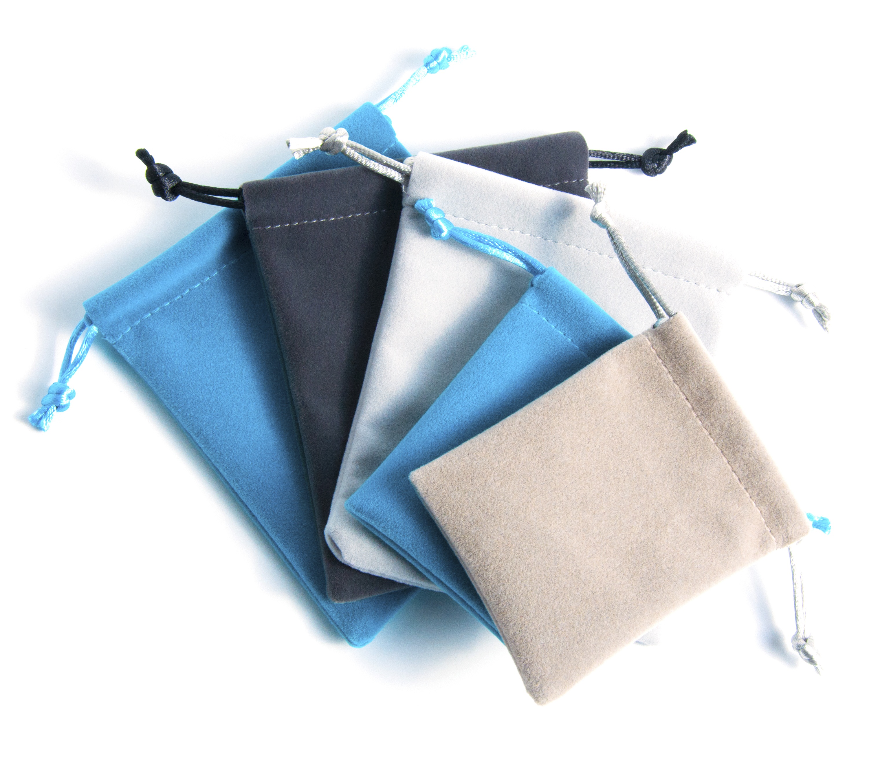 Stock 200 Yadao Custom Blue Jewelry Hairpin Bag Velvet Fabrics Pouch