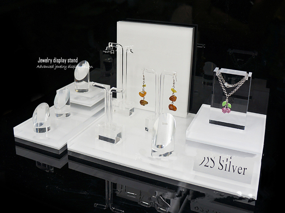 Bancada TSD-A004 loja de cosméticos Custom Design Acrílico Display Stand / Exibição de jóias por atacado / Exposição acrílica Cosmetic
