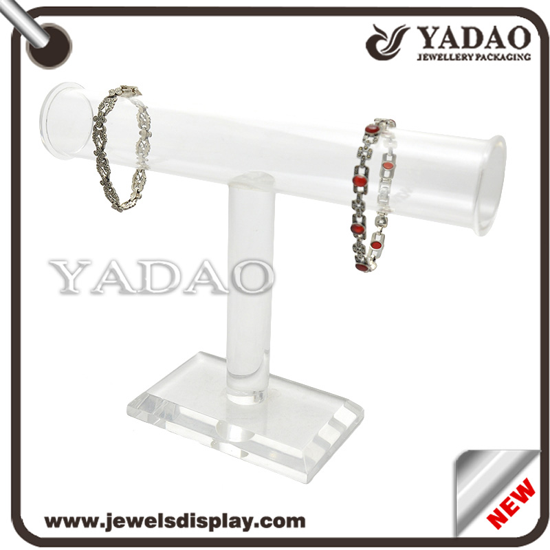 Transparentní akryl role styl zobrazení náramek náramek displej šperky stojan