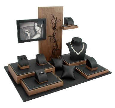 Selling aquecida casos de exibição exclusivos careening coleções de jóias logotipo personalizado para jóias e relógio mostra