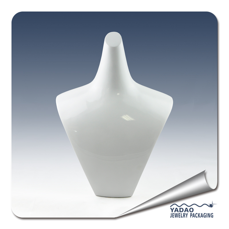 Blanco de resina de laca de resina de exhibición del collar del busto del busto pantalla busto customize