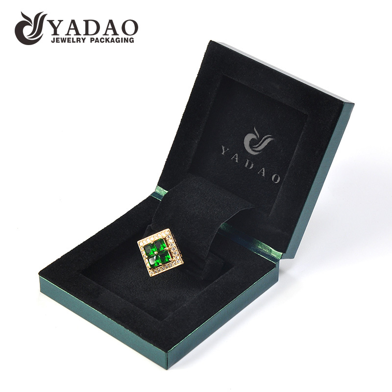 Anel de luxo por atacado embalagem de papel logotipo personalizado embalagem anel caixa de jóias