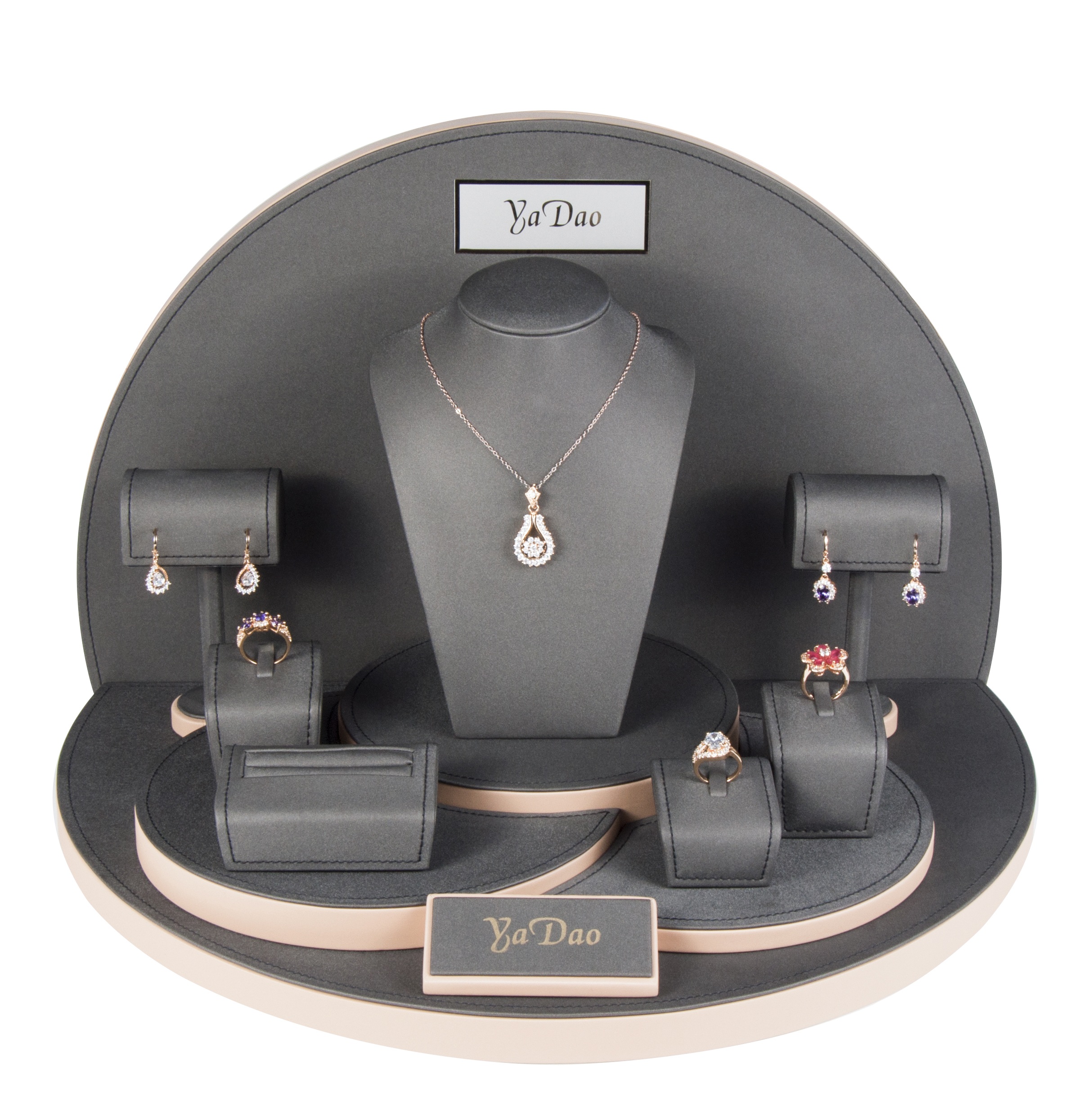 Wholesale Pu Leather Custom Jewelry Display Set Manufactures China
