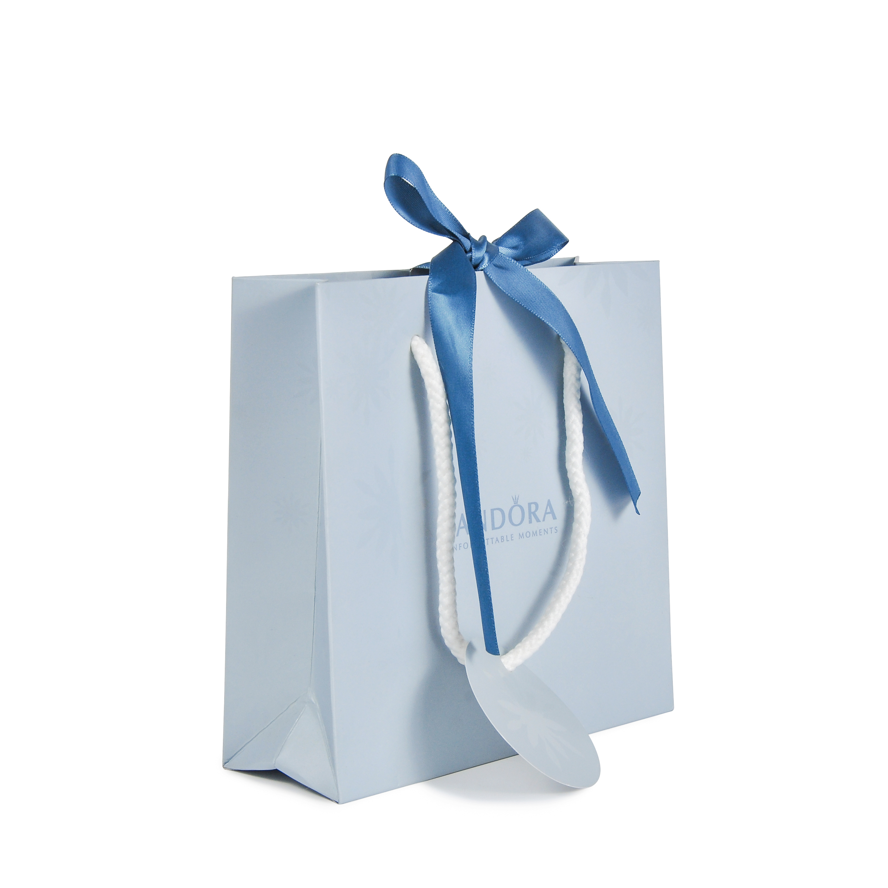 Wholesale UV Paper Bag Gift Bag Shopping Craft Handbag with Ribbon Closure and Cotton Rope Handle