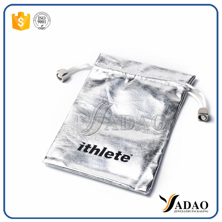 Оптовый модный серебряный пакет для упаковки с защитным эффектом ювелирной сумки, сделанный в шэньчжэне