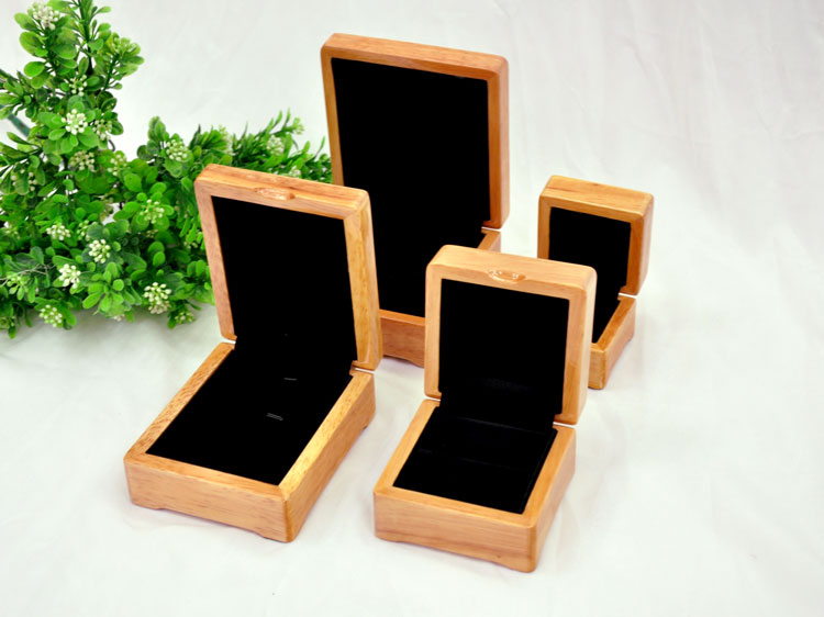 De madera cajas de presentación anillo de la joyería para la mujer de la joyería del fabricante de China