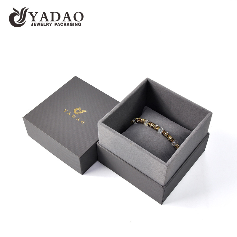 Yadao δωρεάν λογότυπο προσαρμοσμένο βραχιόλι κουτί κοσμήματα κουτί κουτί μαξιλάρι κουτί με βελούδο μαξιλάρι