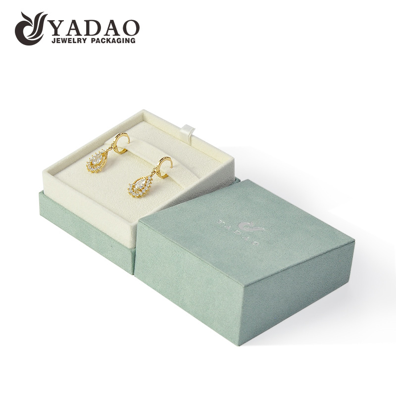Yadao joyería personalizada joyería al por mayor anillo pendiente pulsera collar caja de joyería embalaje con logo