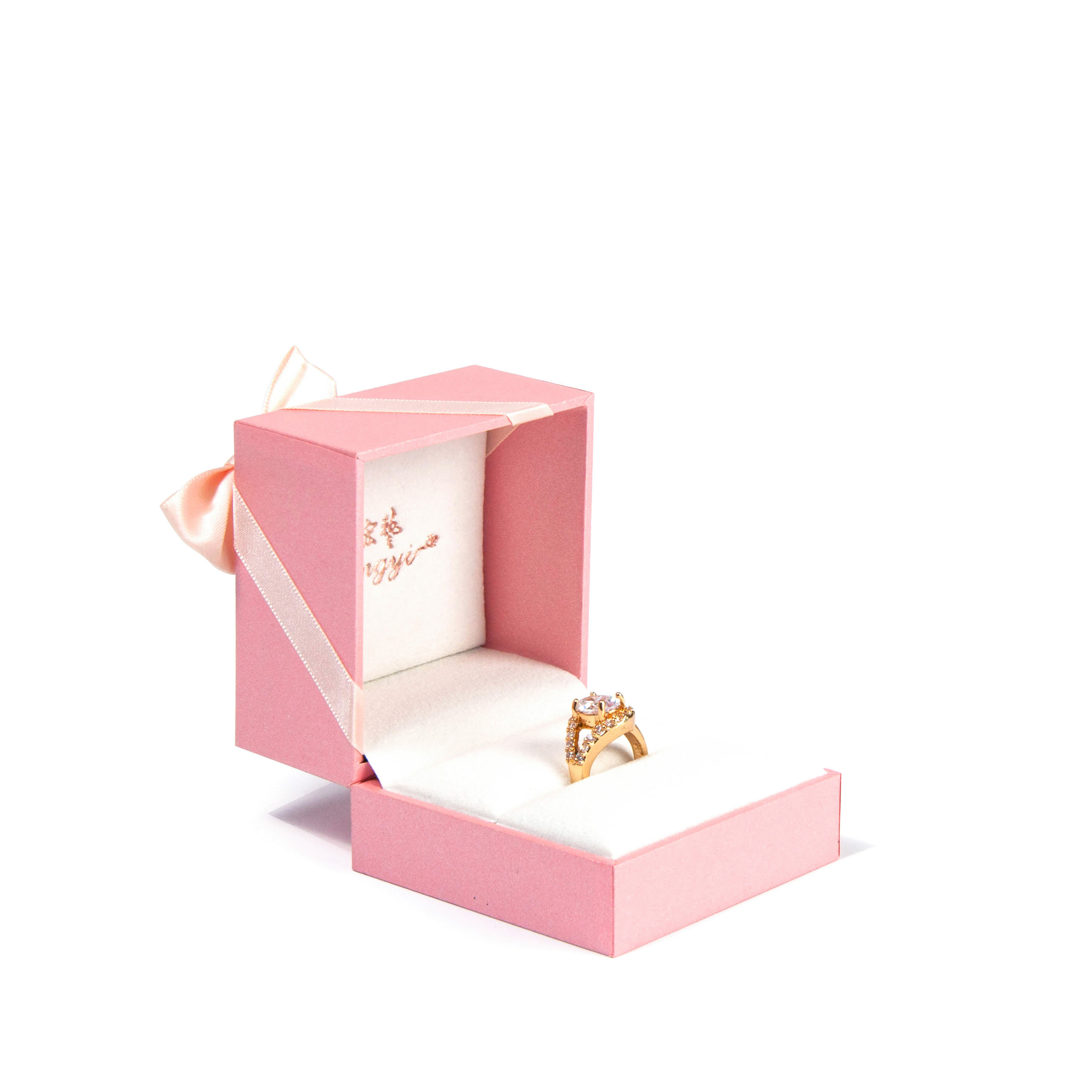 Yadao مخصص الوردي الربيع المفصلي لصندوق تخزين المجوهرات