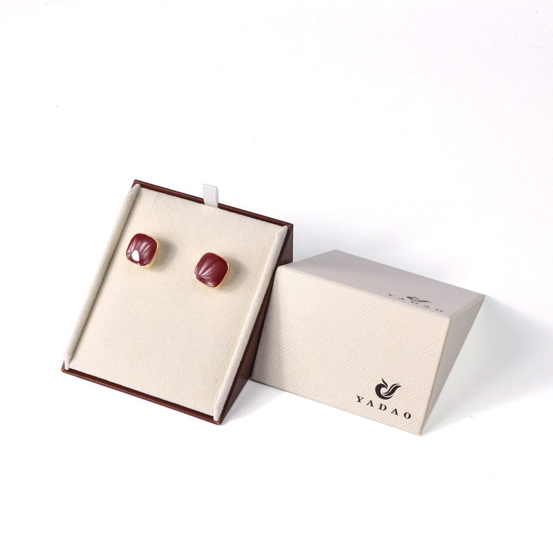 Yadao personalizar caixa de jóias triângulo caixa de jóias caixa de papel magnética
