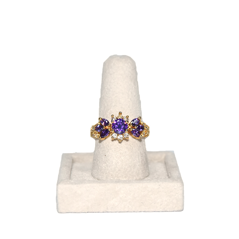 Yadao personalizar anéis de exibição de veludo jóias anel de dedo de exibição