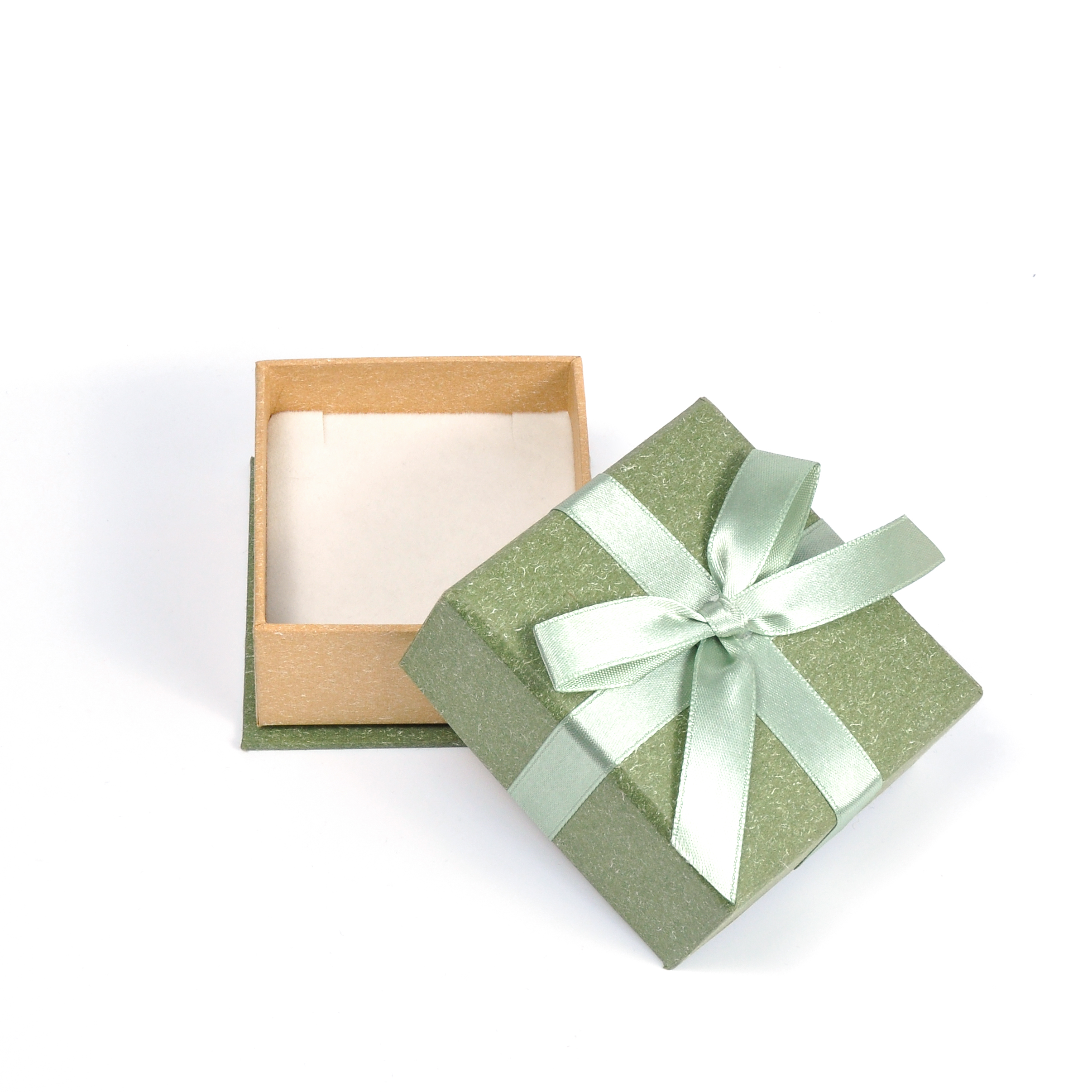 Design de Yadao e caixa de embalagem de papel verde de jóias personalizadas com inserção de pad de esponja de fabricação de China