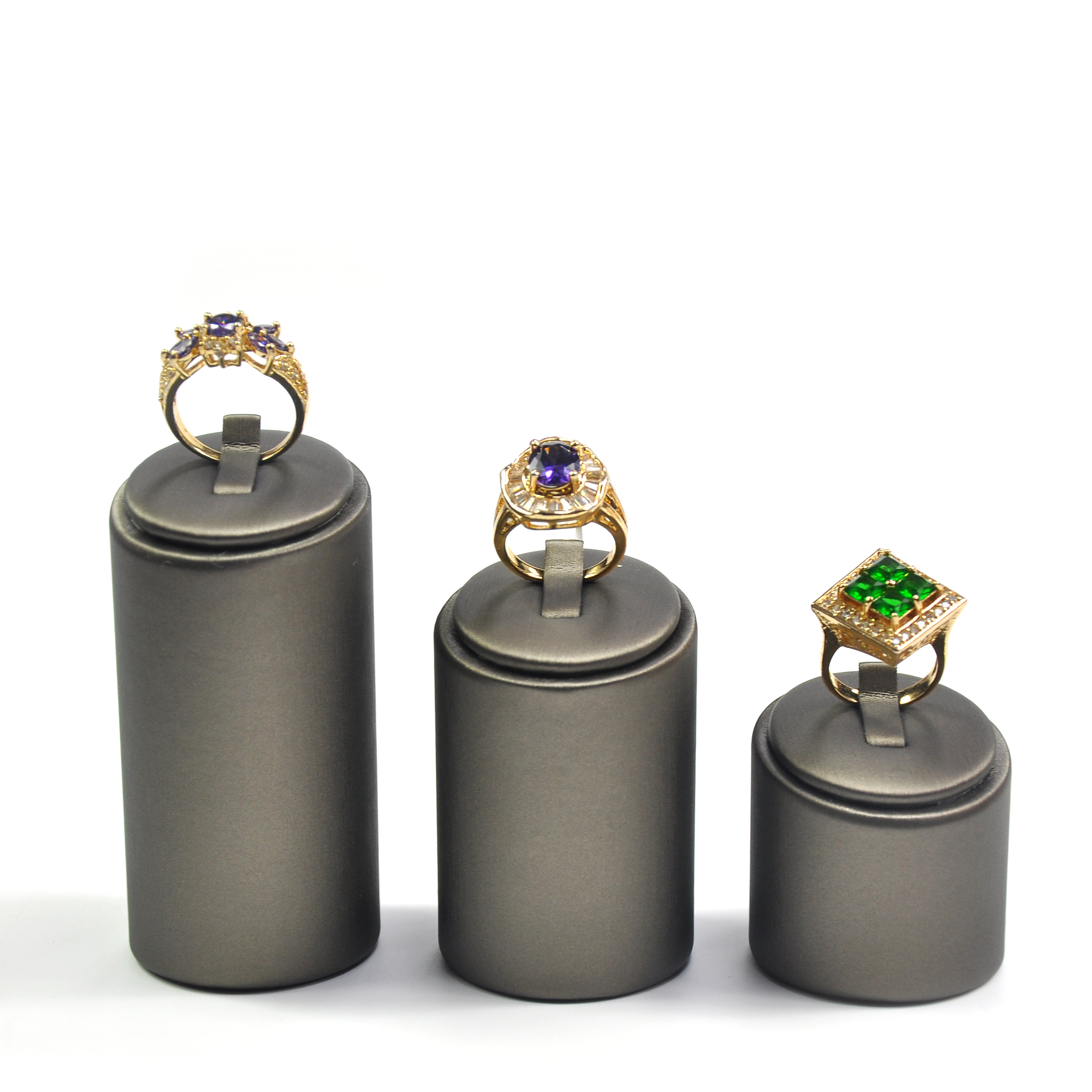 Yadao vysoce kvalitní kožené šperky prsten stojan