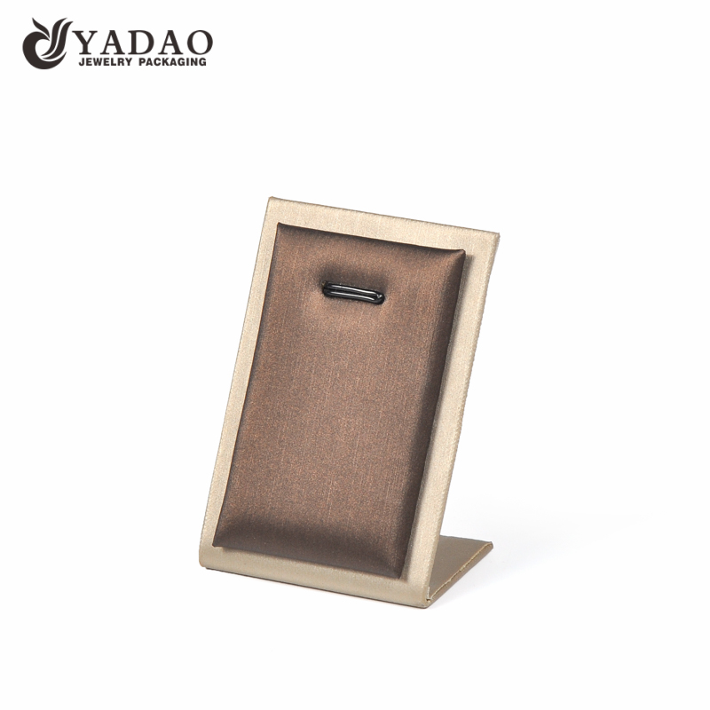 Yadao pendentif en or en cuir PU de haute qualité collier stand personnaliser