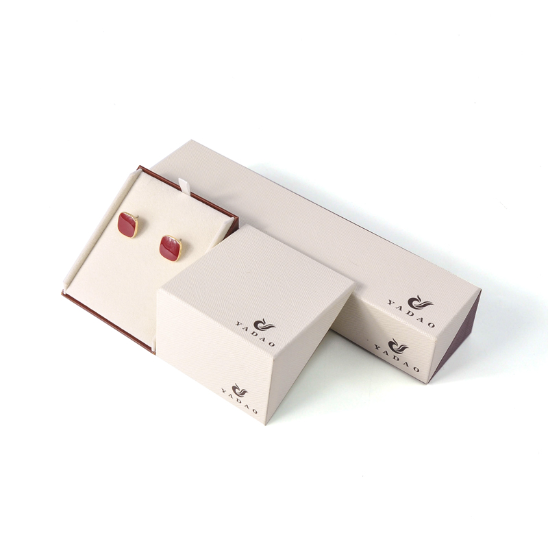 Yadao paper box hypotenuse box irregular box double color jewelry box earrings packaging box with magnet closure