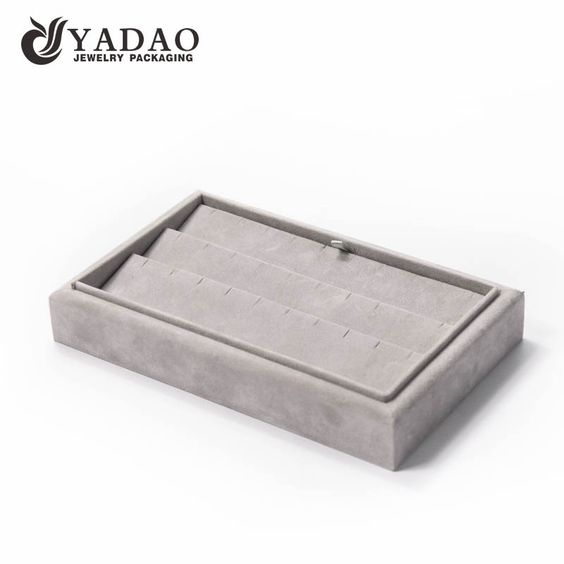 Yadao wholesale jewelry tray earrings display tray for counter customized velvet display manufacturer