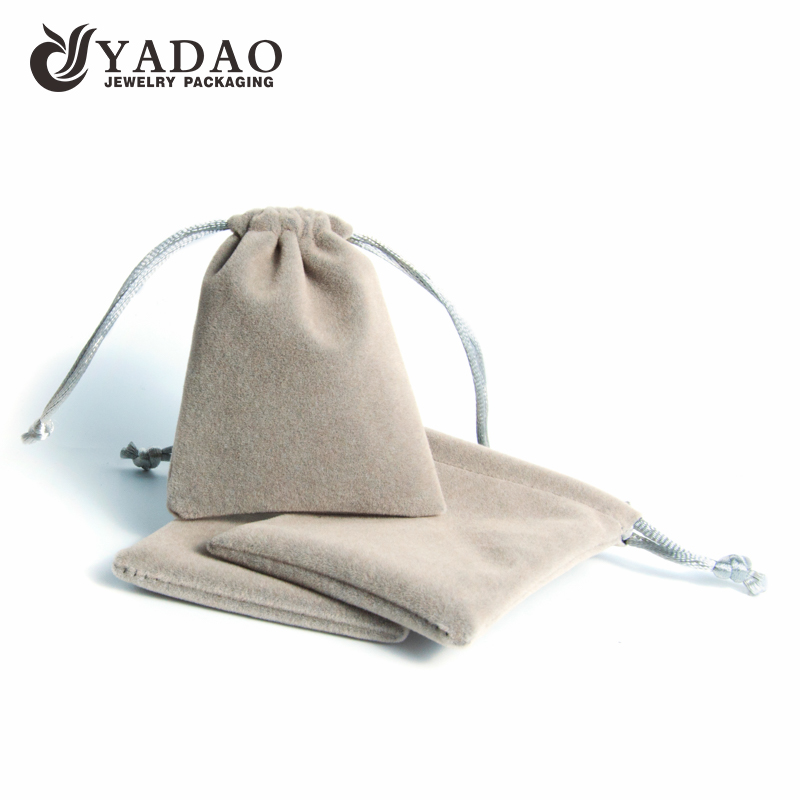 Yadao оптовая продажа ювелирных изделий бархатный мешочек с закрытием шнурка мешочек для упаковки ювелирных изделий