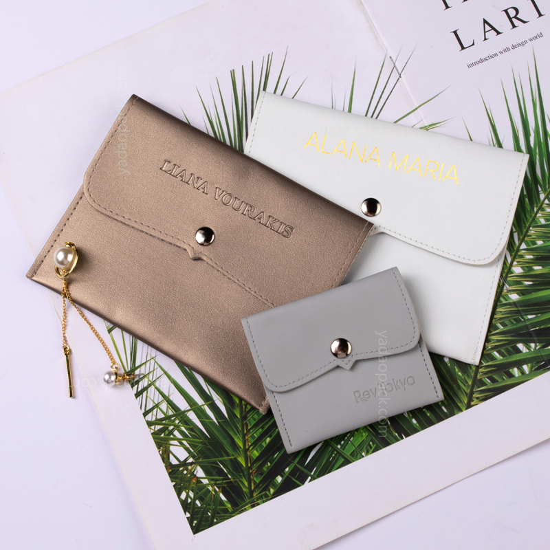 Yadao Wholesale PU Bolsa de cuero proveedor Exquisito Snap Jewelry Bag Maker Lujoso Packaging Bag Vendor