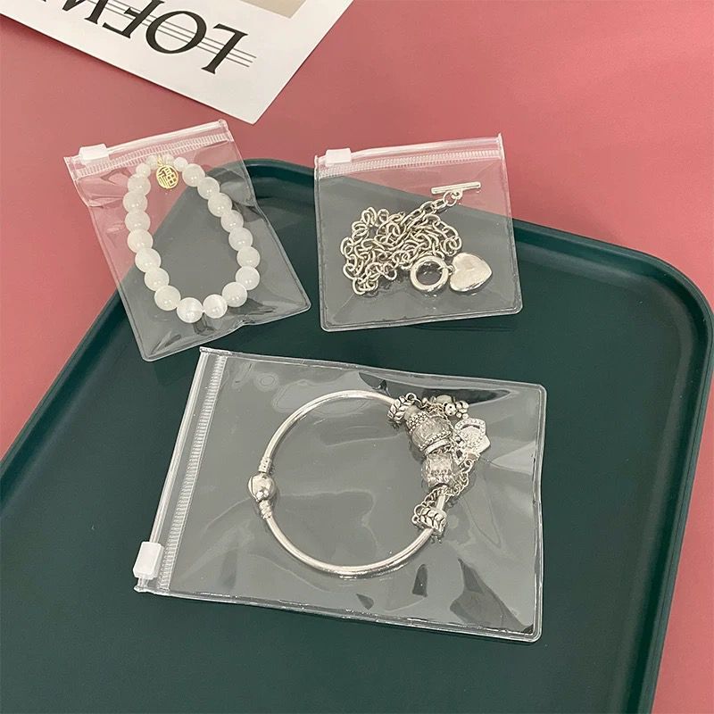 La confezione di gioielli in borsa in PVC con cerniera può scegliere qualsiasi colore per i gioielli