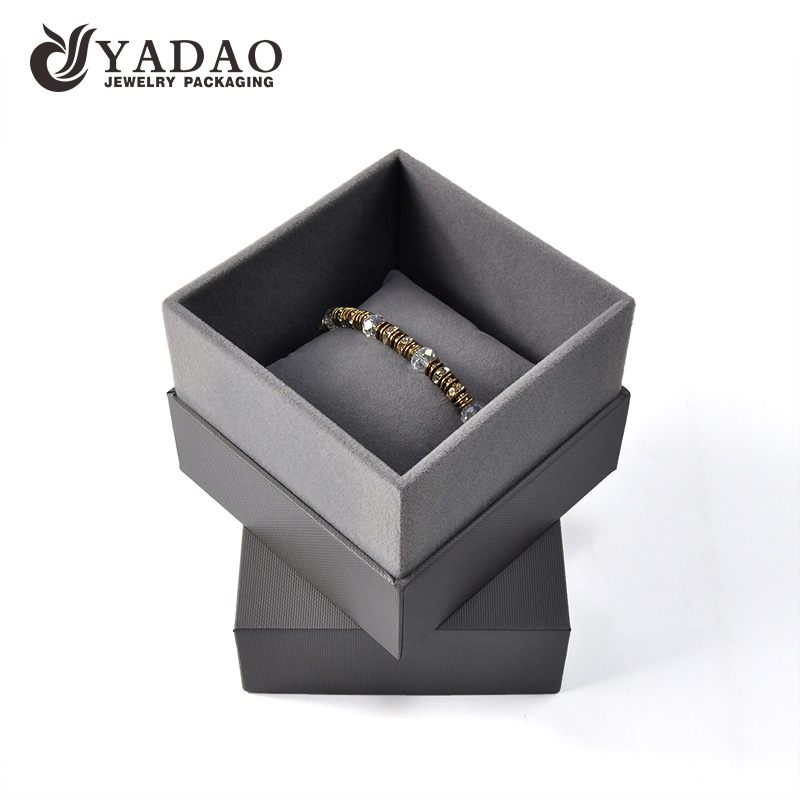 caixa de almofada de caixa de relógio de caixa de jóias de pulseira personalizada com travesseiro de veludo