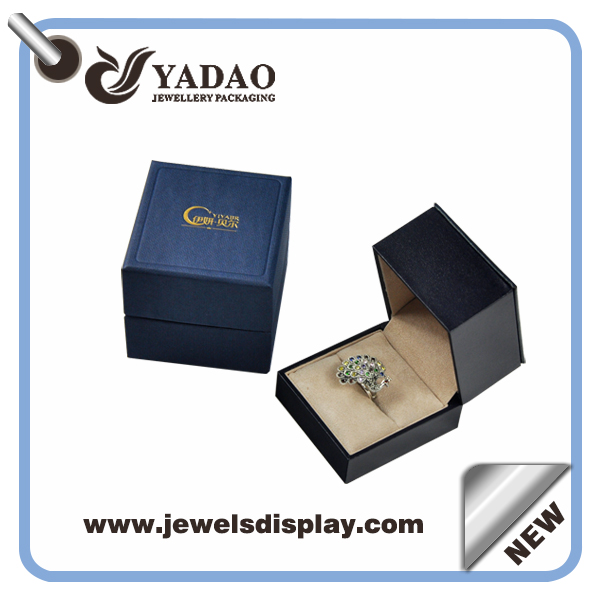 logotipo personalizado joyero impresa, joyas caja de regalo caja de embalaje fabricante joyas de plástico clásico de alta calidad