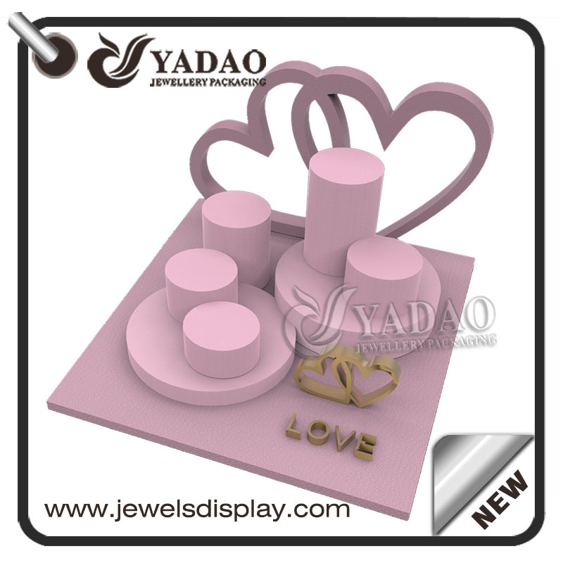 バレンタインデーのためのジュエリーのディスプレイデザインウィンドウの宝石の表示設定をカスタマイズ卸売