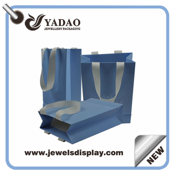 customize machine cutting handmade shopping paper bag jewelry packaging printing paper bag