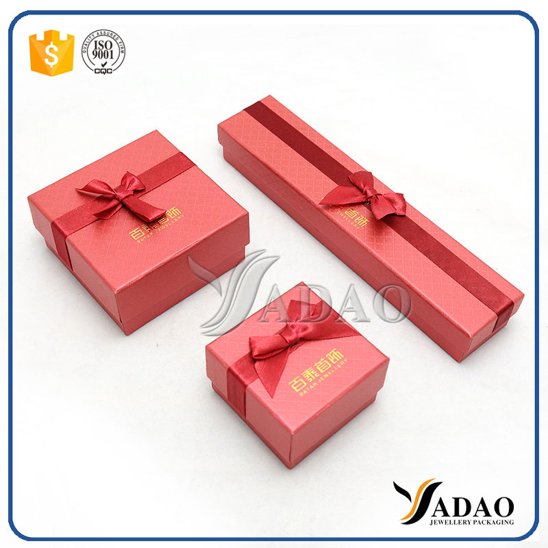 diseño y estilo diferentes de joyería papel box sets collar caja pendiente caja pulsera brazalete caja colgante caja
