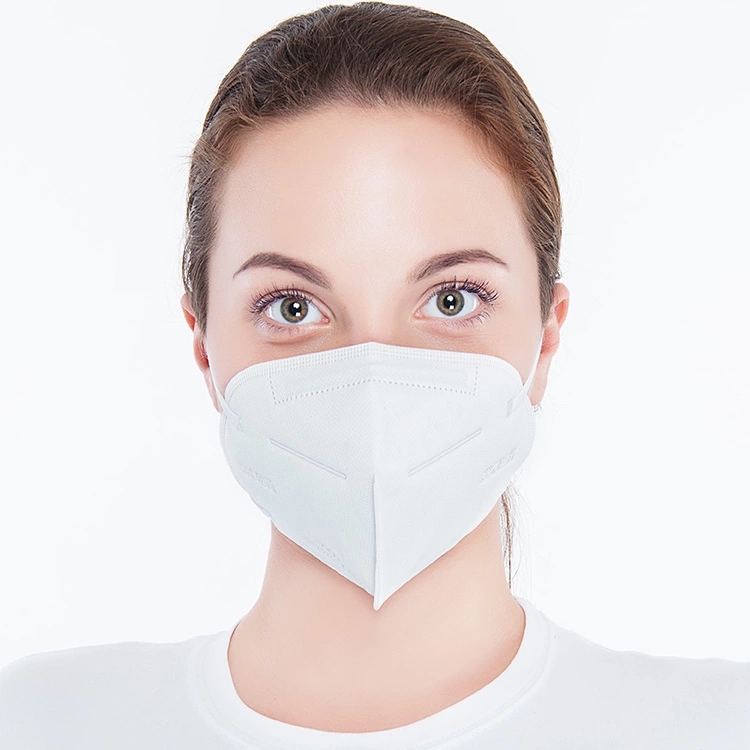 meia máscara dobrável não tecida descartável do coronavírus FFP2 FFP3 KN95 da cara para o vírus