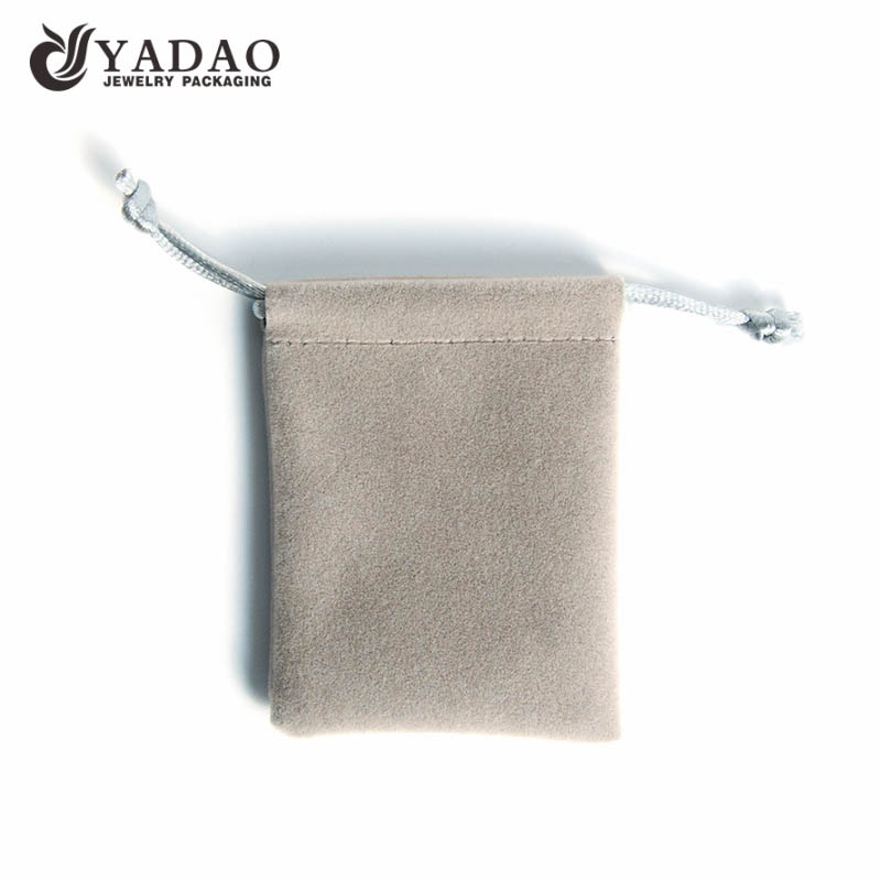 elegance customized handmake  luxury jewelry packaging punch bag cheap in linen/suede/velvet material