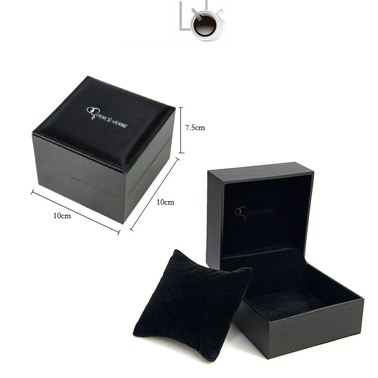 generoso clásico color negro al por mayor de calidad fina precio asequible caja de reloj almohada para la venta al por mayor