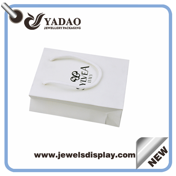 alta calidad bolsas de joyas de papel kraft bolsas de regalo de papel al por mayor