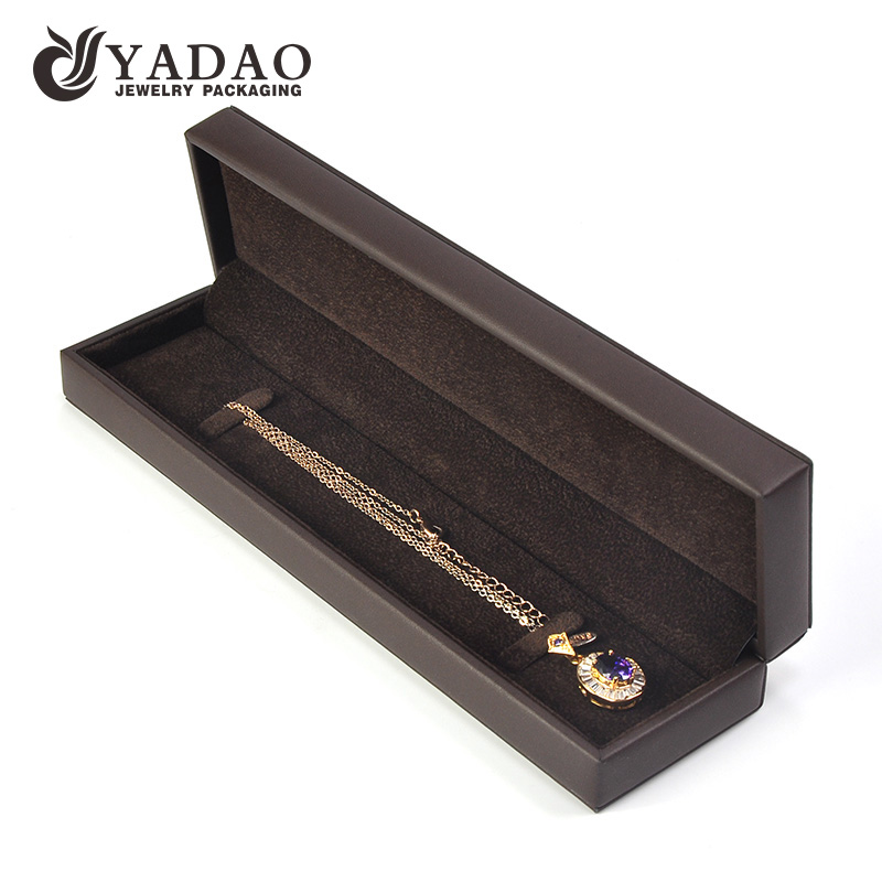 high quality plastic jewelry packaging box long bracelet box pendant chain packing box gift box 