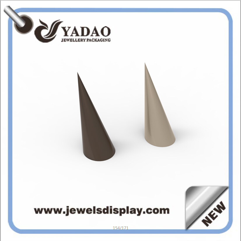 finition laque acrylique / résine anneau affichage bague cône bijoux d'affichage pour personnaliser les magasins de bijoux et de spectacles de bijoux