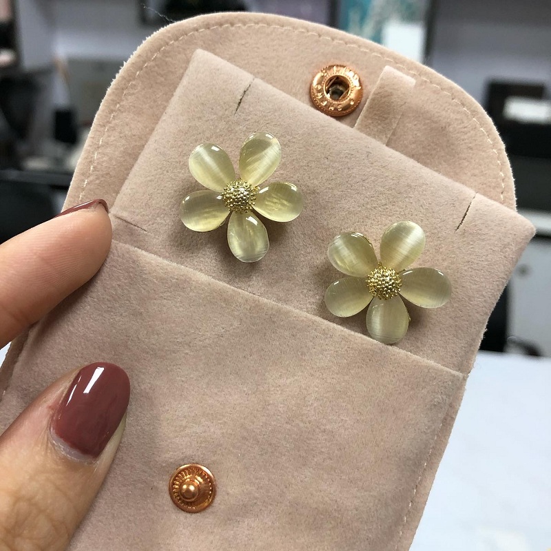 snap pouch bag velvet pouch functional pouch pad earrings pendant bracelet packaging insert pad jewelry pouch bag