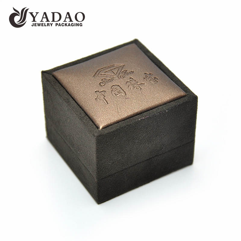 suede jewelry box with PU leather