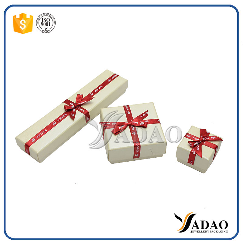 various style of lid-off jewelry paper box sets with ribbon used for pendant,bracelet,earring,watch,necklace,bangle
