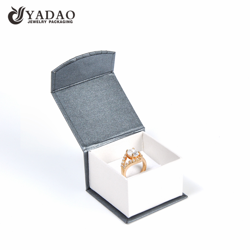 wholesales flap paper box jewelry packaging magnet closure box for ring