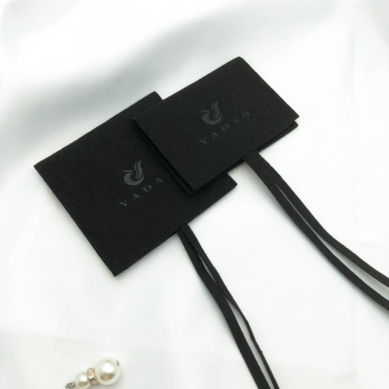 Yadao Luxury Black Microfiber ювелирных изделий и коробка с логотипом