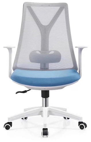 Newcity 1398B Cadeira de Malha de Luxo Profissional Estilo Moderno Cadeira de Malha Confortável Cadeira de Malha Executiva Cor Branca Cadeira de Malha Fornecedor Foshan China