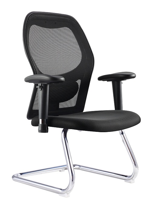 Newcity 1522C Elegant Design Mesh Chair Fixed Foot  Mesh Chair Comfortable Visitor Chair Elastic Fabric Mesh Chair Fashionable Visitor Chair Chinese Foshan