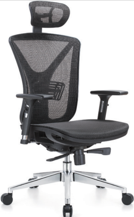 Newcity 1523A Conference Mesh Chair Room High Quality Full Mesh Swivel Office Furniture Chair With Headrest Mesh Chair Boss Executive Ergonomic Mesh Chair Chinese Foshan