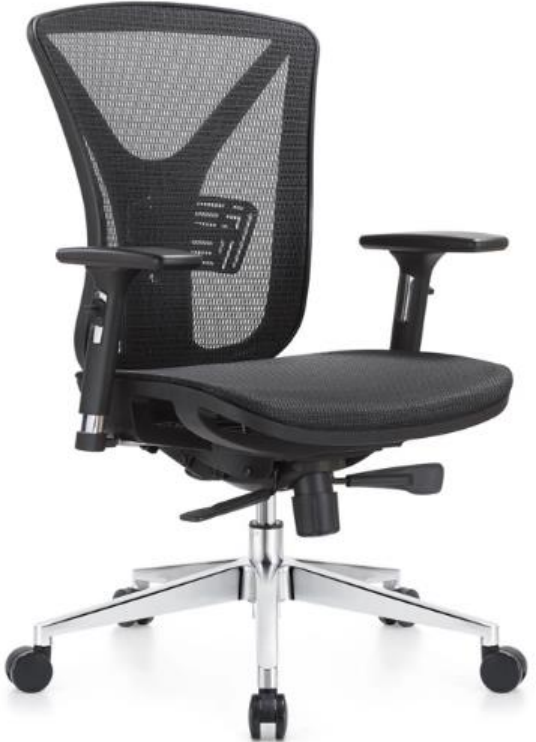Newcity 1523B  Nylon Frame Mesh Chair Special Office Chair 330mm Aluminium Base Mesh Chair CEO Luxury Executive Ergonomic Mesh Chair Chinese Foshan