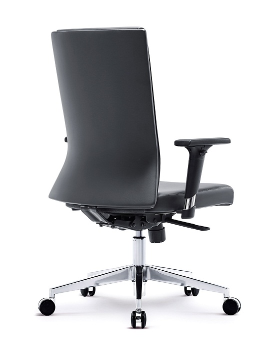 Newcity 5004B יוקרה משרד מחשב סיבוב באמצע חזרה PU עור כיסא אקזקיוטיב שחור עור כיסא אלגנטי עיצוב משרד כסא הספק סינית Foshan